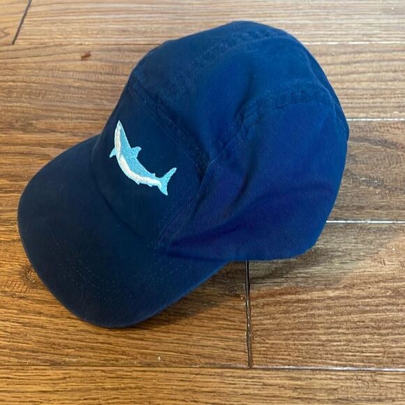 Hanna Andersson 5 panel flat brim baseball cap embroidered shark M - Picture 4 of 8